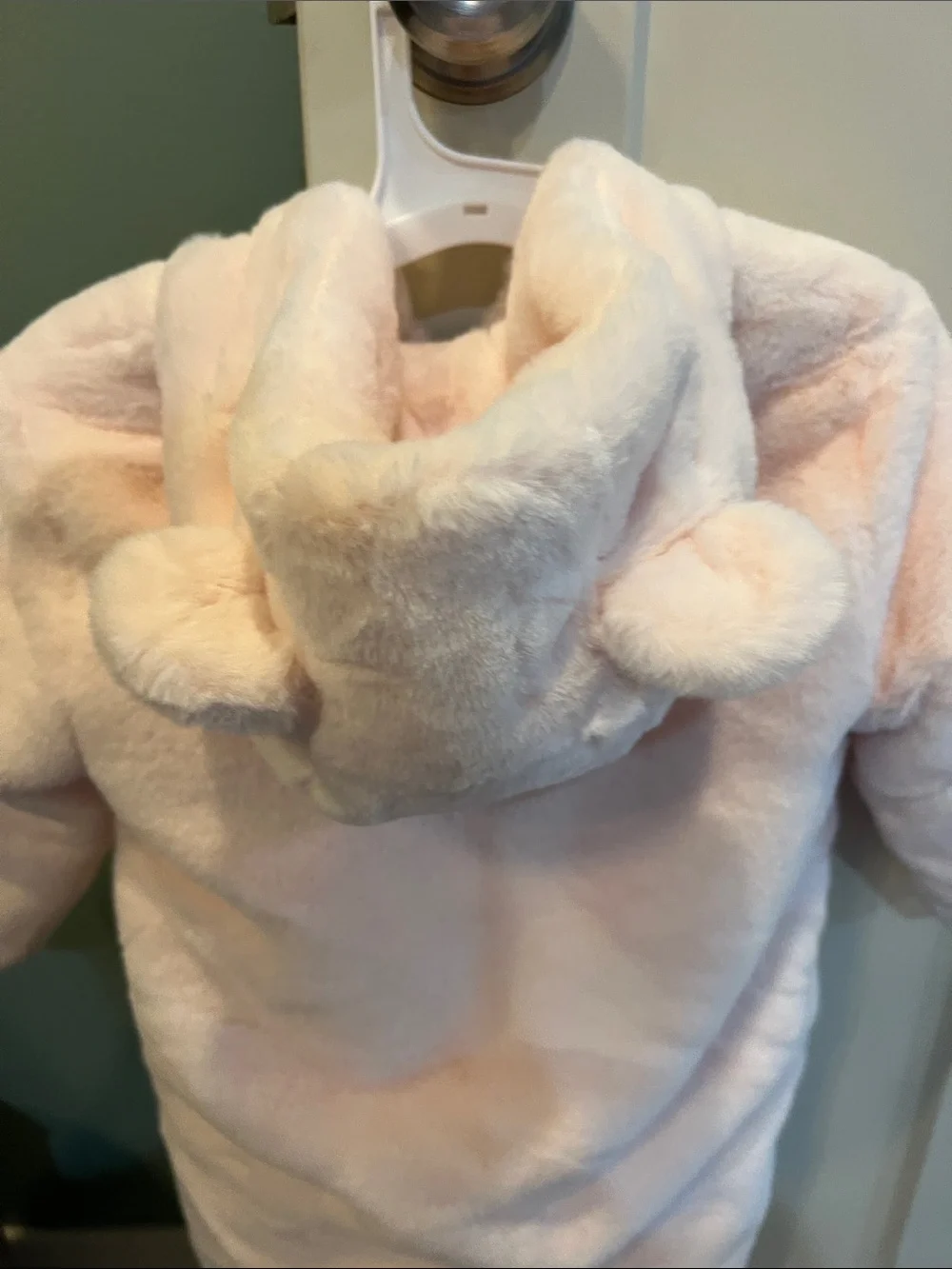 GAP Baby Plush Hooded Jacket in Light Pink